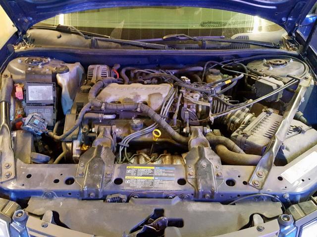 2G1WF52E459312357 - 2005 CHEVROLET IMPALA BLUE photo 7