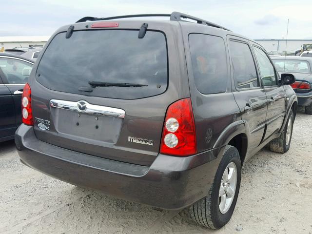 4F2YZ04146KM20143 - 2006 MAZDA TRIBUTE S BROWN photo 4