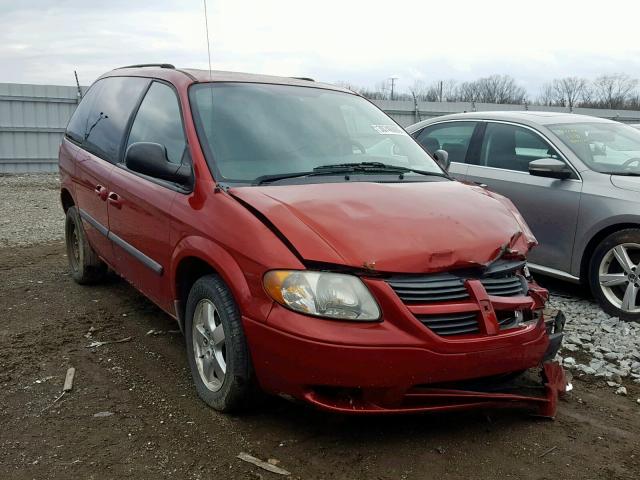 1D4GP45R56B743892 - 2006 DODGE CARAVAN SX RED photo 1