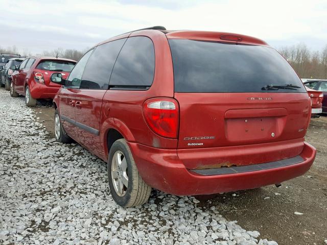 1D4GP45R56B743892 - 2006 DODGE CARAVAN SX RED photo 3