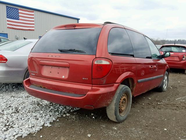 1D4GP45R56B743892 - 2006 DODGE CARAVAN SX RED photo 4