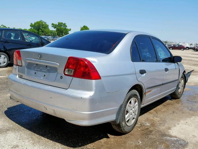 2HGES16344H621669 - 2004 HONDA CIVIC DX V SILVER photo 4