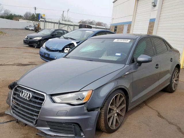 WAUB8GFFXG1006671 - 2016 AUDI A3 PREMIUM GRAY photo 2