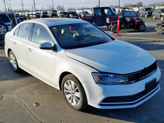 3VWLA7AJ1FM332624 - 2015 VOLKSWAGEN JETTA TDI WHITE photo 1