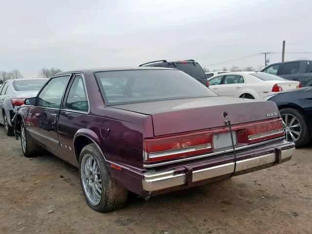 1G4HP14C1LH501909 - 1990 BUICK LESABRE RED photo 3