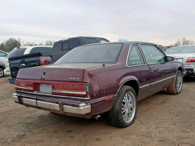 1G4HP14C1LH501909 - 1990 BUICK LESABRE RED photo 4