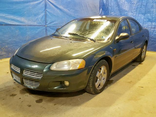 1B3EJ56U81N509026 - 2001 DODGE STRATUS ES GREEN photo 2