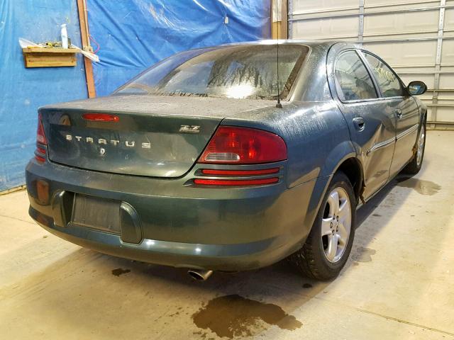 1B3EJ56U81N509026 - 2001 DODGE STRATUS ES GREEN photo 4