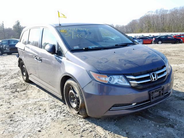 5FNRL5H24FB063159 - 2015 HONDA ODYSSEY LX GRAY photo 1