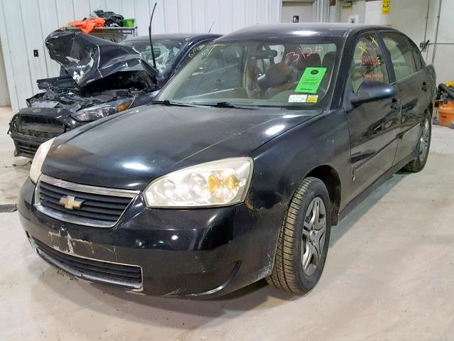 1G1ZS51886F208189 - 2006 CHEVROLET MALIBU LS BLACK photo 2