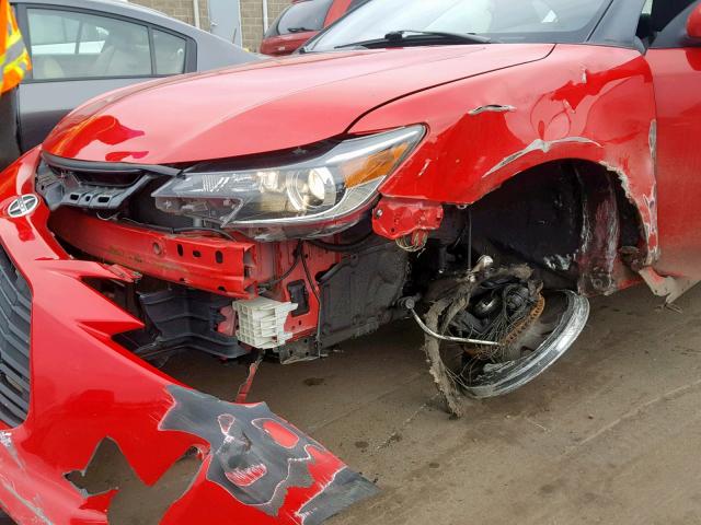 JTKJF5C72F3091779 - 2015 TOYOTA SCION TC წითელი ფოტო 9