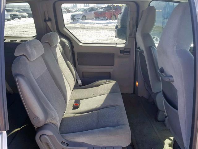 2FMZA51636BA53962 - 2006 FORD FREESTAR S SILVER photo 6