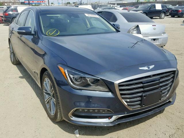 KMHGN4JE7JU217133 - 2018 GENESIS G80 BASE BLUE photo 1