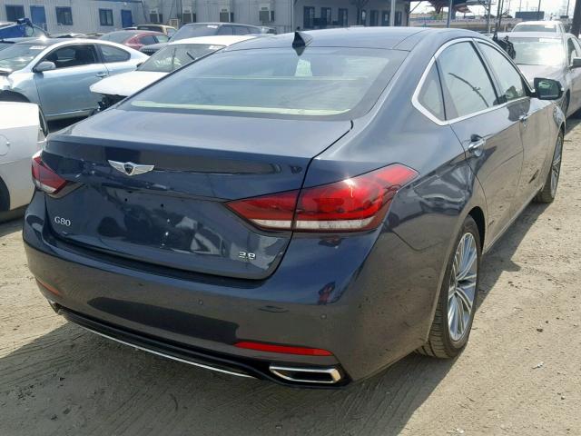 KMHGN4JE7JU217133 - 2018 GENESIS G80 BASE BLUE photo 4