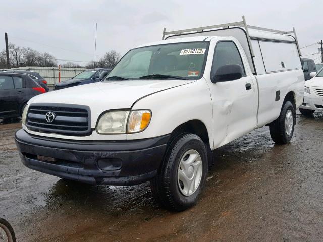 5TBJN32151S189958 - 2001 TOYOTA TUNDRA WHITE photo 2