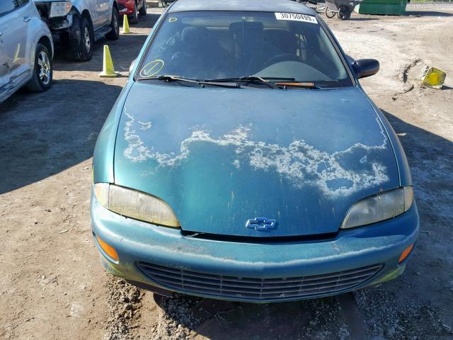 1G1JC1249V7132831 - 1997 CHEVROLET CAVALIER B GREEN photo 9