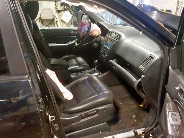 2HNYD18626H501539 - 2006 ACURA MDX TOURIN BLACK photo 5