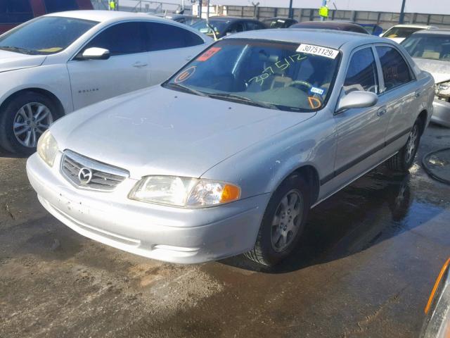 1YVGF22C625291457 - 2002 MAZDA 626 LX SILVER photo 2