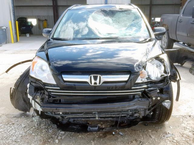 JHLRE38759C007259 - 2009 HONDA CR-V EXL BLACK photo 9