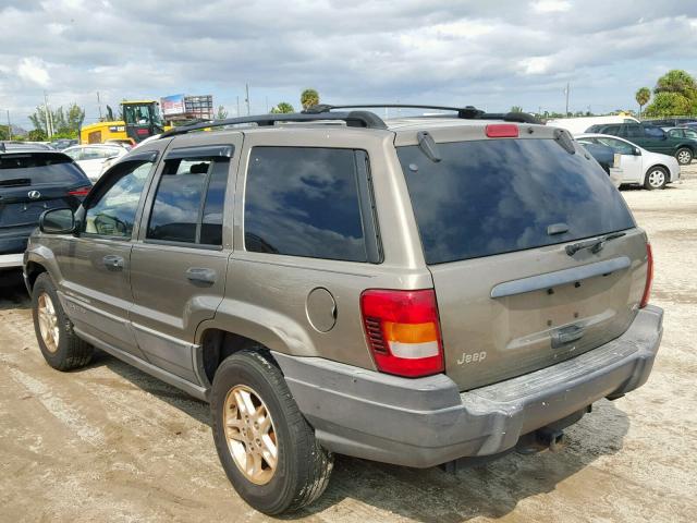 1J4GX48N94C406701 - 2004 JEEP GRAND CHER TAN photo 3