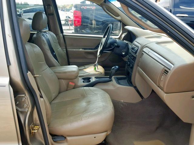 1J4GX48N94C406701 - 2004 JEEP GRAND CHER TAN photo 5