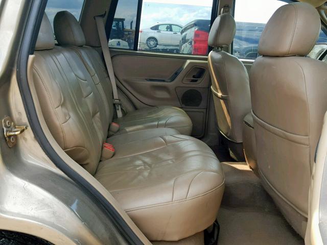 1J4GX48N94C406701 - 2004 JEEP GRAND CHER TAN photo 6