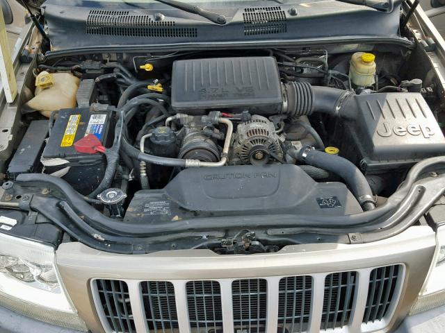 1J4GX48N94C406701 - 2004 JEEP GRAND CHER TAN photo 7