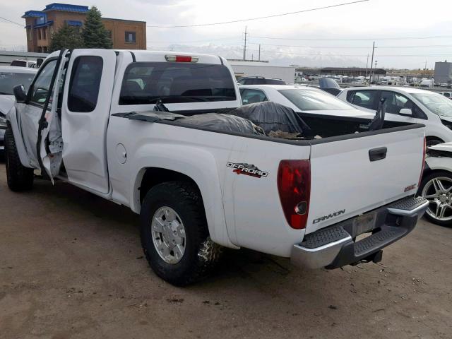 1GTDT196X68177865 - 2006 GMC CANYON WHITE photo 3