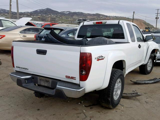 1GTDT196X68177865 - 2006 GMC CANYON WHITE photo 4