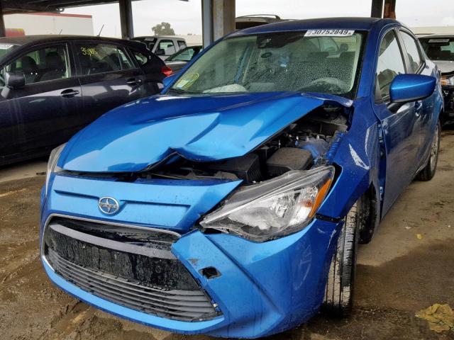 3MYDLBZV8GY103008 - 2016 TOYOTA SCION IA BLUE photo 2