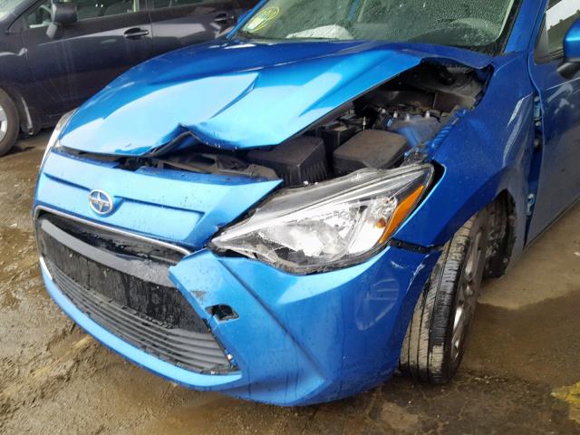 3MYDLBZV8GY103008 - 2016 TOYOTA SCION IA BLUE photo 9