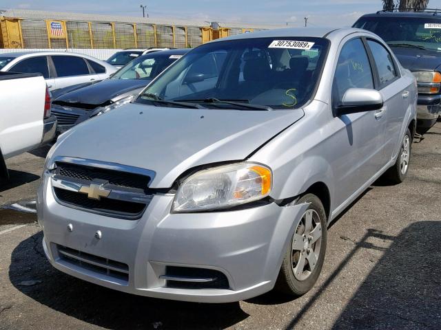KL1TD5DEXBB194264 - 2011 CHEVROLET AVEO LS SILVER photo 2