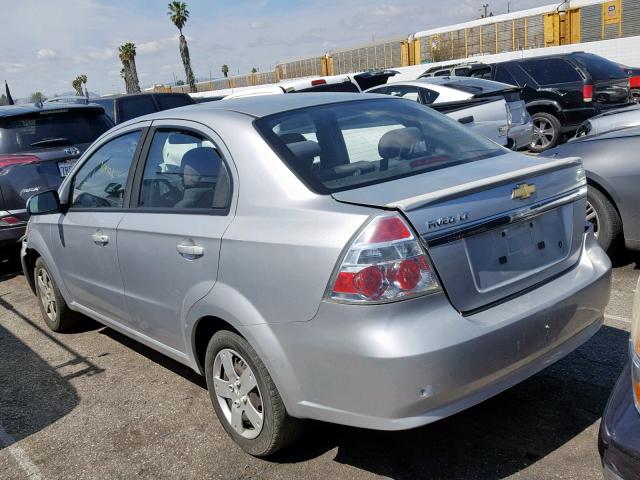 KL1TD5DEXBB194264 - 2011 CHEVROLET AVEO LS SILVER photo 3