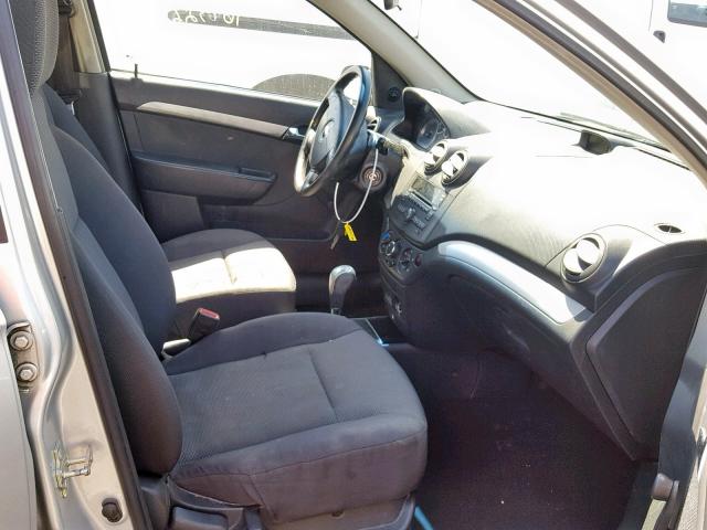 KL1TD5DEXBB194264 - 2011 CHEVROLET AVEO LS SILVER photo 5