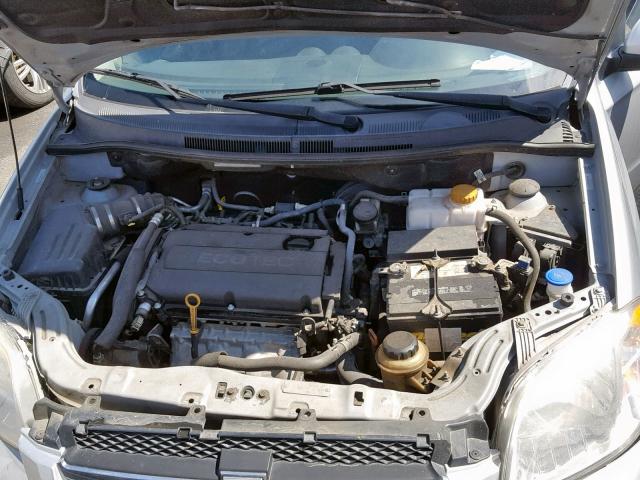 KL1TD5DEXBB194264 - 2011 CHEVROLET AVEO LS SILVER photo 7