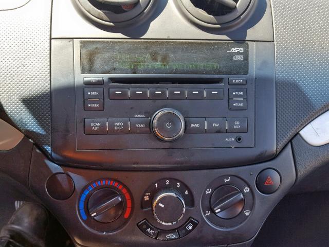 KL1TD5DEXBB194264 - 2011 CHEVROLET AVEO LS SILVER photo 9