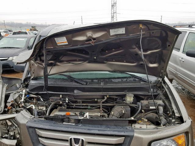 5J6YH28788L013026 - 2008 HONDA ELEMENT EX GRAY photo 7