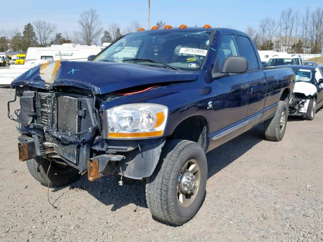 1D7KS28C96J142885 - 2006 DODGE RAM 2500 S BLUE photo 2