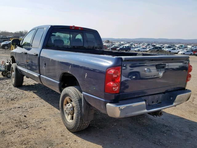 1D7KS28C96J142885 - 2006 DODGE RAM 2500 S BLUE photo 3