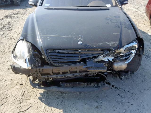 WDBNG75J56A482056 - 2006 MERCEDES-BENZ S 500 BLACK photo 7