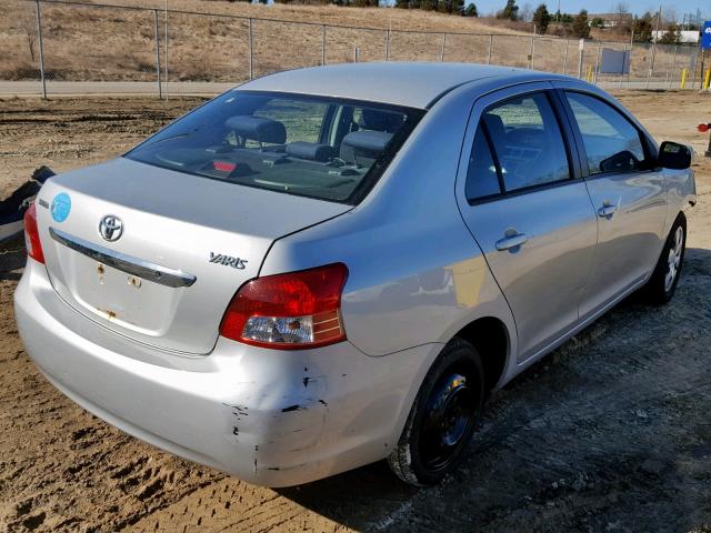 JTDBT923471093766 - 2007 TOYOTA YARIS SILVER photo 4