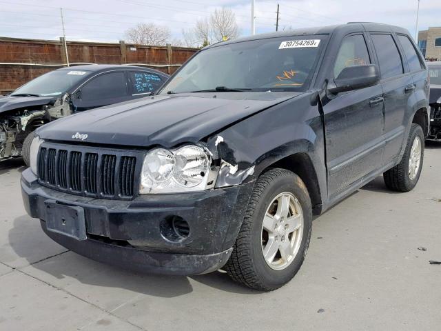 1J8GR48K67C678089 - 2007 JEEP GRAND CHER BLACK photo 2