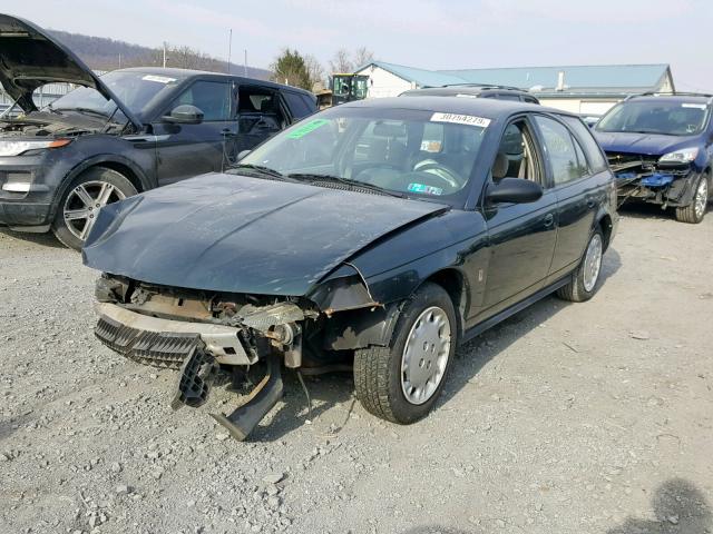 1G8ZJ8274TZ304455 - 1996 SATURN SW2 GREEN photo 2