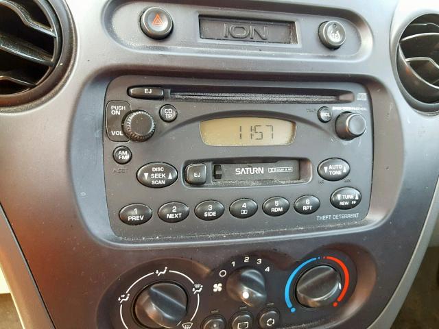 1G8AJ52F03Z118527 - 2003 SATURN ION LEVEL WHITE photo 9