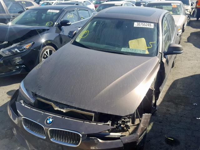 WBA3C1C55EK111508 - 2014 BMW 328 I SULE BROWN photo 2