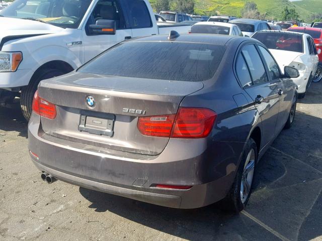 WBA3C1C55EK111508 - 2014 BMW 328 I SULE BROWN photo 4