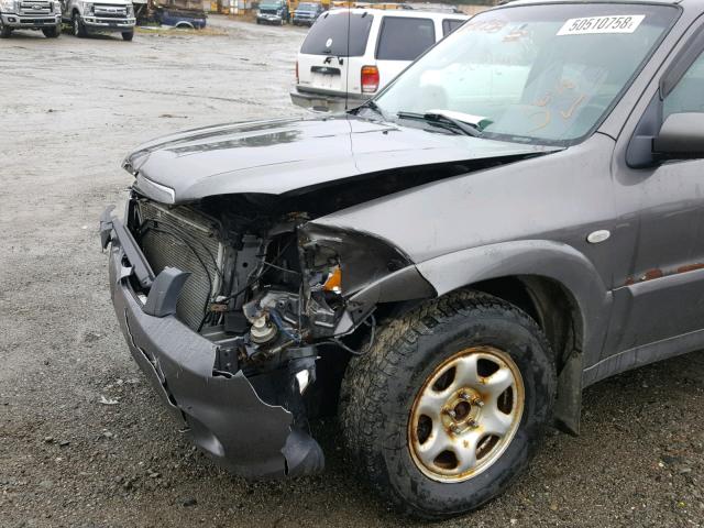 4F2YZ94136KM04908 - 2006 MAZDA TRIBUTE S GRAY photo 9