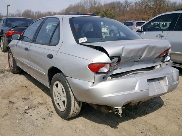 1G1JF5243Y7121763 - 2000 CHEVROLET CAVALIER L SILVER photo 3