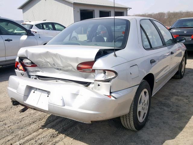 1G1JF5243Y7121763 - 2000 CHEVROLET CAVALIER L SILVER photo 4