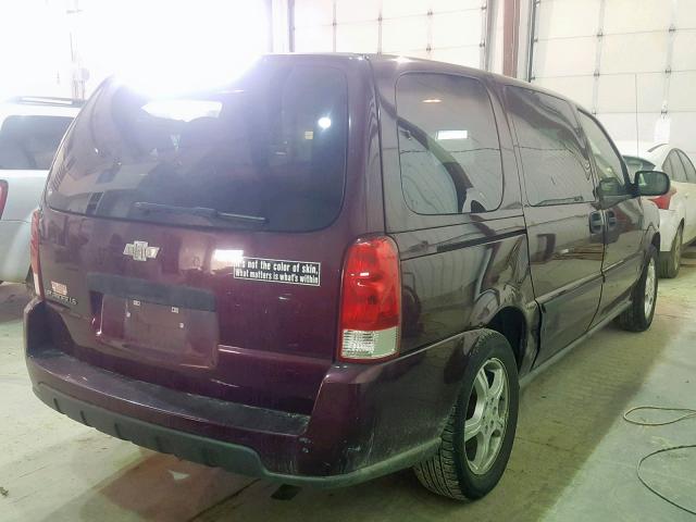 1GNDV23187D132145 - 2007 CHEVROLET UPLANDER L 红色 照片 4